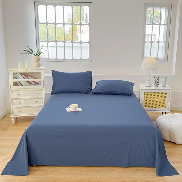 91家纺网 家纺一手货源 找家纺 （总）柠萌家居 2026年新款全棉A类母婴级水洗棉纯棉床单纯色系列单品