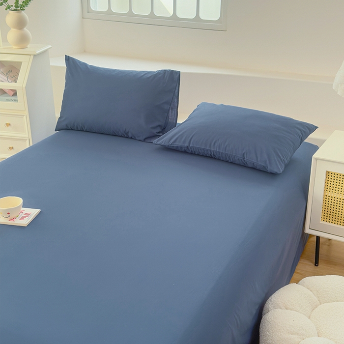 91家纺网 家纺一手货源 找家纺 （总）柠萌家居 2026年新款全棉A类母婴级水洗棉纯棉床单纯色系列单品