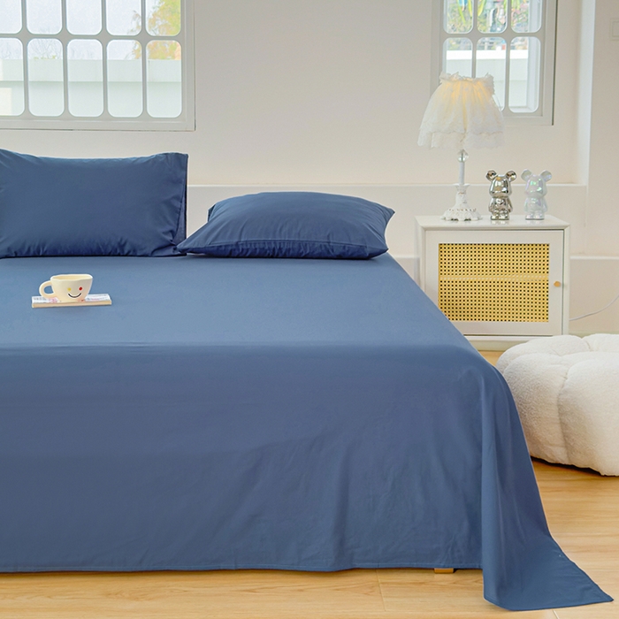 91家纺网 家纺一手货源 找家纺 （总）柠萌家居 2026年新款全棉A类母婴级水洗棉纯棉床单纯色系列单品