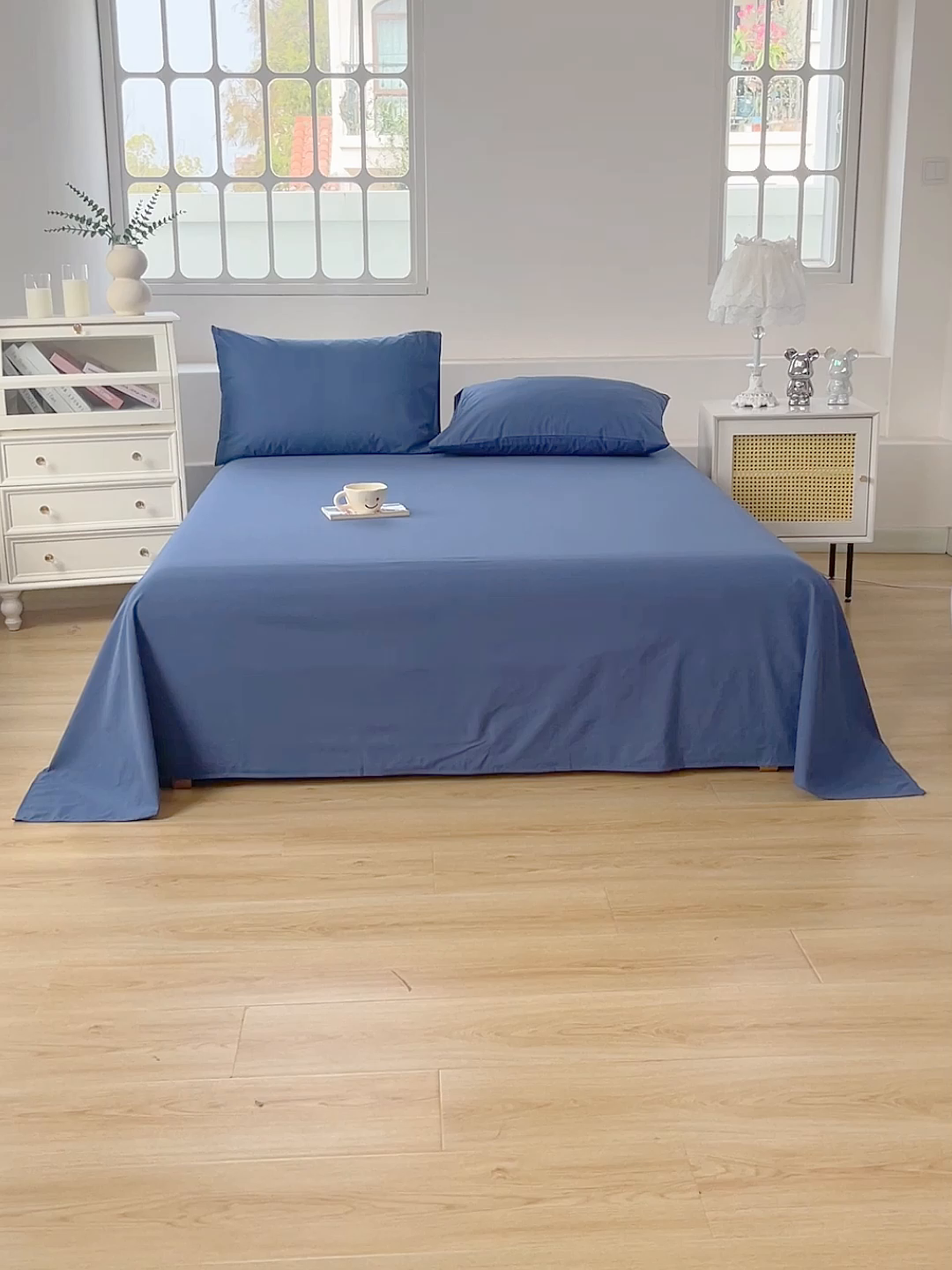 91家纺网 家纺一手货源 找家纺 （总）柠萌家居 2026年新款全棉A类母婴级水洗棉纯棉床单纯色系列单品