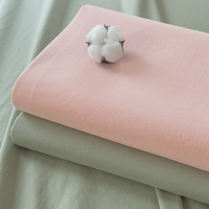 91家纺网 家纺一手货源 找家纺 柠萌家居 2026年新款全棉A类母婴级水洗棉纯棉床单纯色系列单品 薄荷绿
