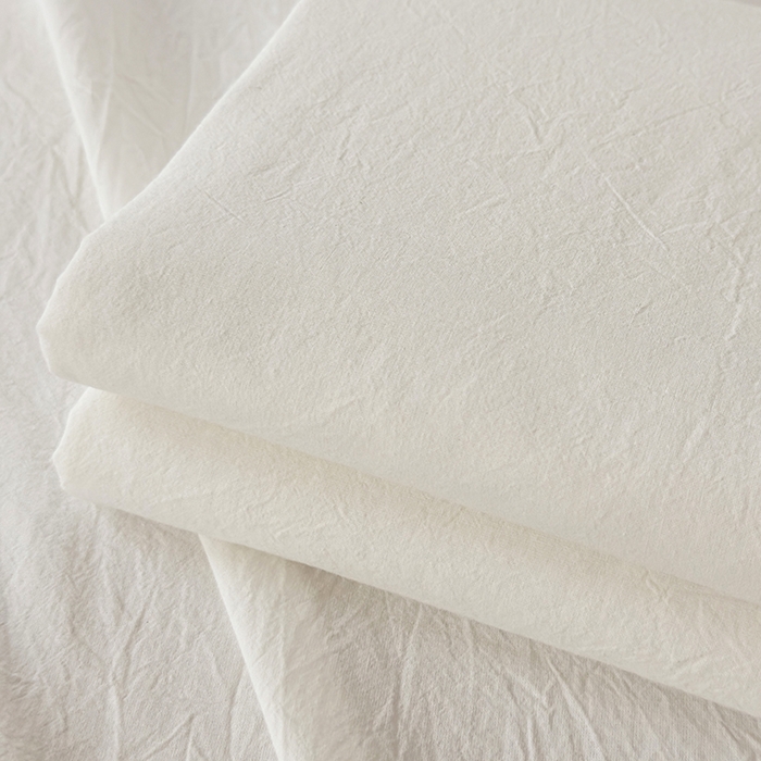 91家纺网 家纺一手货源 找家纺 柠萌家居 2026年新款全棉A类母婴级水洗棉纯棉床单纯色系列单品 本白