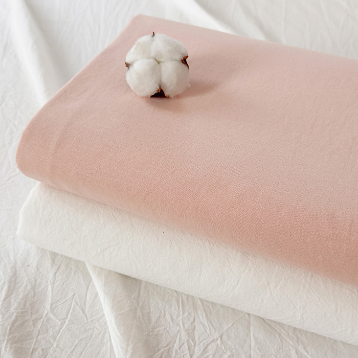 91家纺网 家纺一手货源 找家纺 柠萌家居 2026年新款全棉A类母婴级水洗棉纯棉床单纯色系列单品 本白