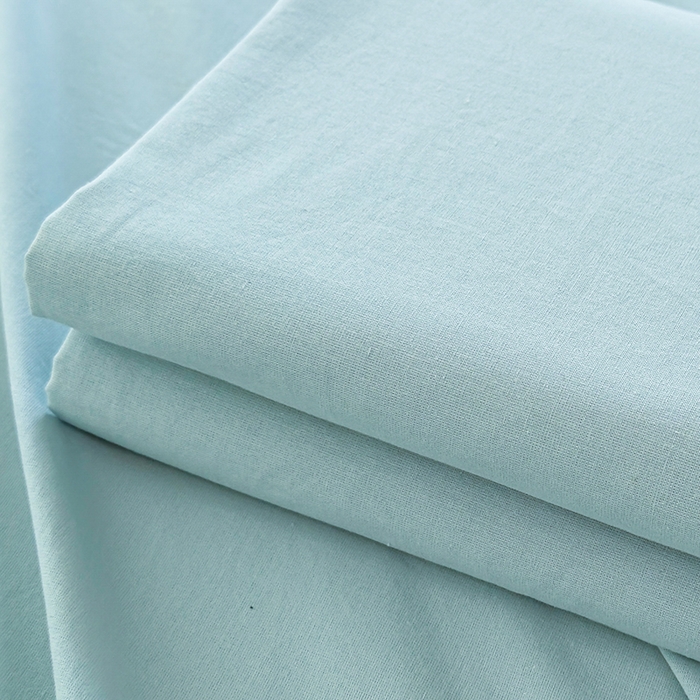 91家纺网 家纺一手货源 找家纺 柠萌家居 2026年新款全棉A类母婴级水洗棉纯棉床单纯色系列单品 繁星蓝