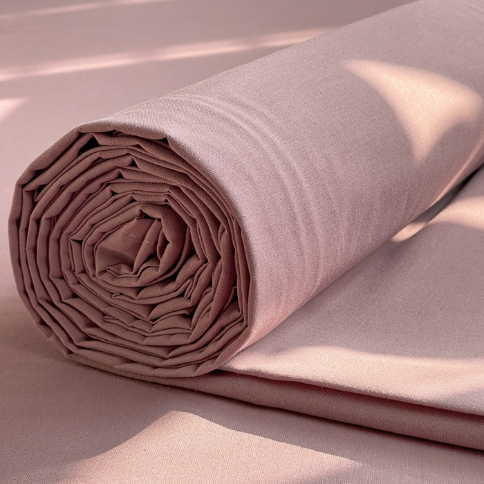 91家纺网 家纺一手货源 找家纺 柠萌家居 2026年新款全棉A类母婴级水洗棉纯棉床单纯色系列单品 粉紫