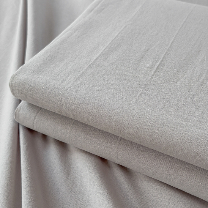 91家纺网 家纺一手货源 找家纺 柠萌家居 2026年新款全棉A类母婴级水洗棉纯棉床单纯色系列单品 浅灰