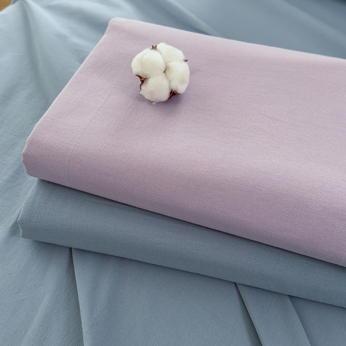 91家纺网 家纺一手货源 找家纺 柠萌家居 2026年新款全棉A类母婴级水洗棉纯棉床单纯色系列单品 浅蓝