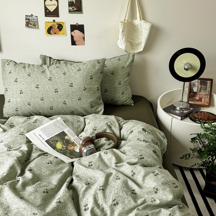 91家纺网 家纺一手货源 找家纺 （总）雅阁尔家纺 2026新款轻奢复古美拉德风泡芙棉冷淡侘寂风水洗棉双层纱单枕套