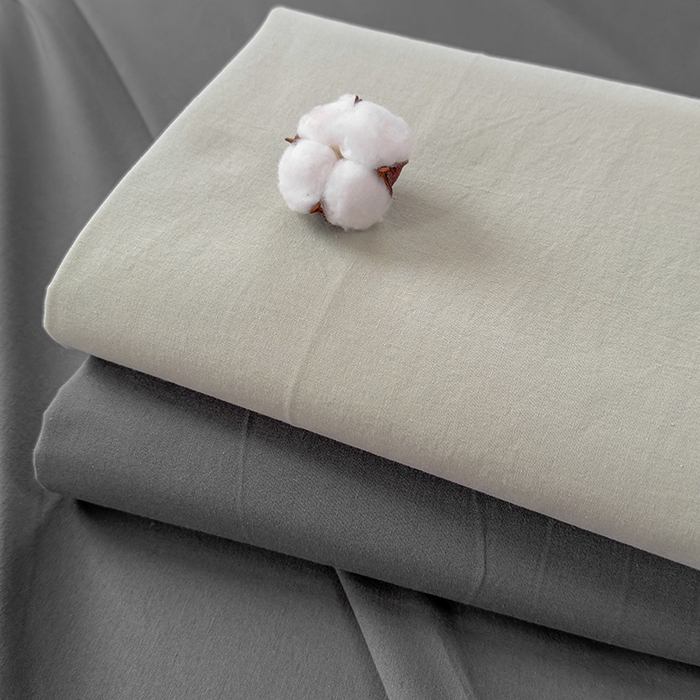 91家纺网 家纺一手货源 找家纺 柠萌家居 2026年新款全棉A类母婴级水洗棉纯棉床单纯色系列单品 高级灰
