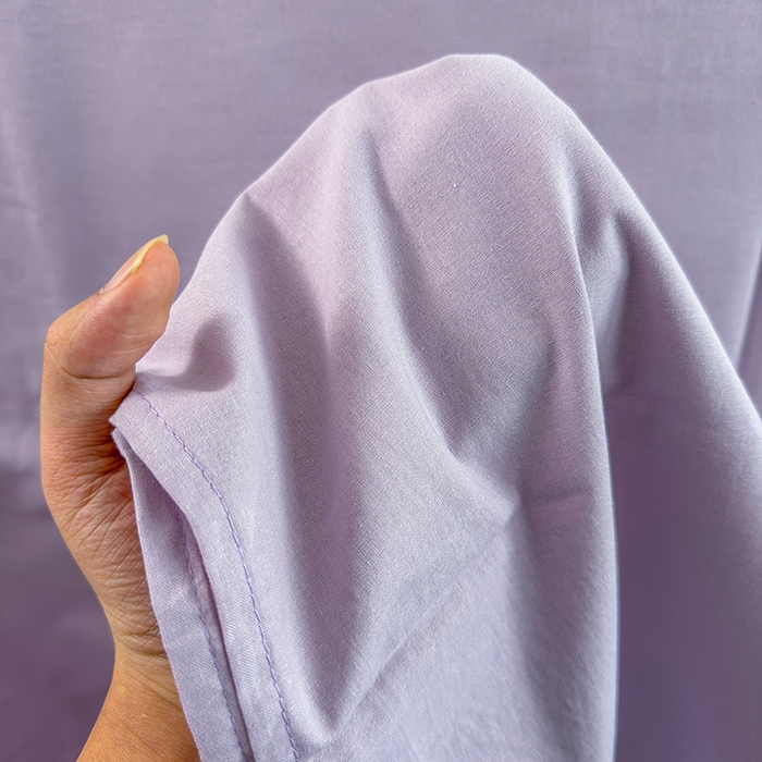 91家纺网 家纺一手货源 找家纺 柠萌家居 2026年新款全棉A类母婴级水洗棉纯棉床单纯色系列单品 浅紫