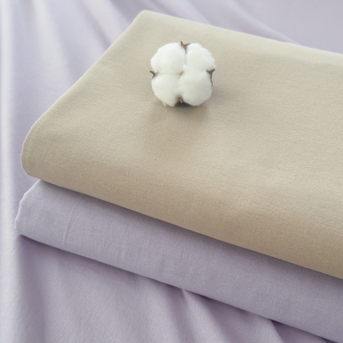 91家纺网 家纺一手货源 找家纺 柠萌家居 2026年新款全棉A类母婴级水洗棉纯棉床单纯色系列单品 浅紫