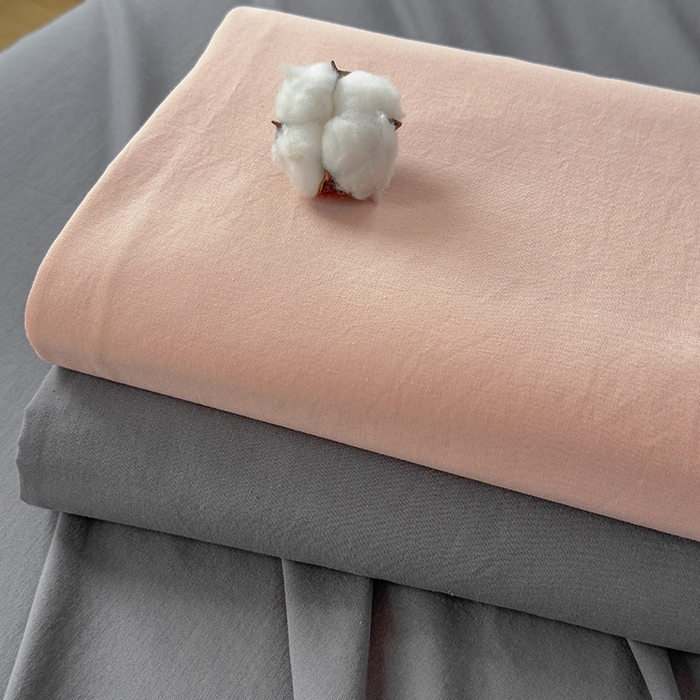 91家纺网 家纺一手货源 找家纺 柠萌家居 2026年新款全棉A类母婴级水洗棉纯棉床单纯色系列单品 中灰