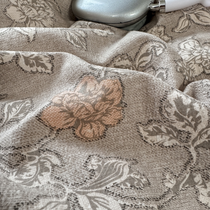 91家纺网 家纺一手货源 找家纺 雅阁尔家纺 2026新款轻奢复古美拉德风泡芙棉冷淡侘寂风水洗棉双层纱单枕套 风华若诗