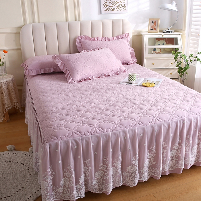 91家纺网 家纺一手货源 找家纺 （总）怡源梦 2026新款清新雅致单被套床裙单品床裙单件