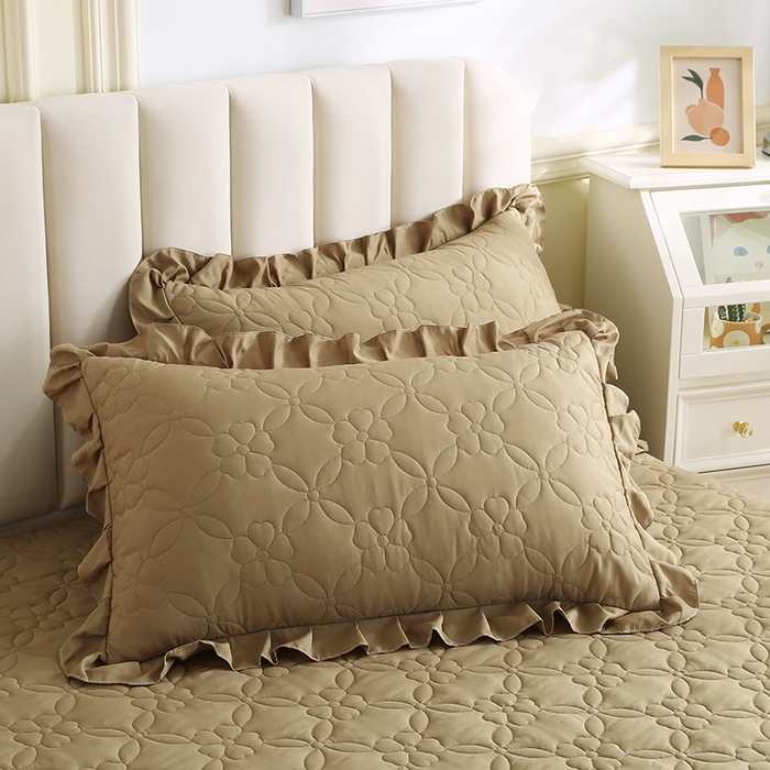 91家纺网 家纺一手货源 找家纺 怡源梦 2026新款清新雅致单被套床裙单品床裙单件 新黄绿