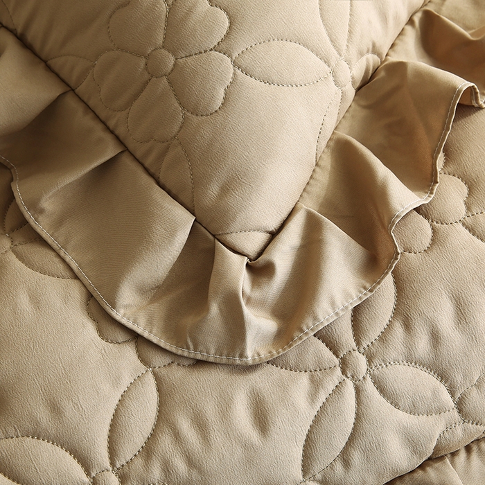 91家纺网 家纺一手货源 找家纺 怡源梦 2026新款清新雅致单被套床裙单品床裙单件 新黄绿