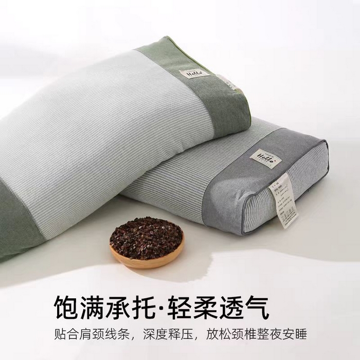 （总）云熙枕业 2026新款全棉纯棉天然纯荞麦枕皮助睡眠枕头枕芯