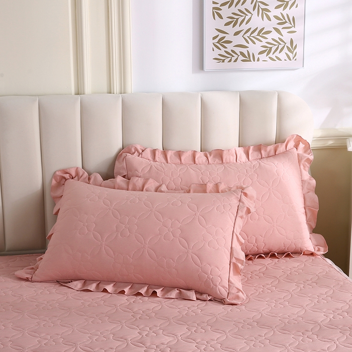 91家纺网 家纺一手货源 找家纺 怡源梦 2026新款清新雅致四件套 粉玉