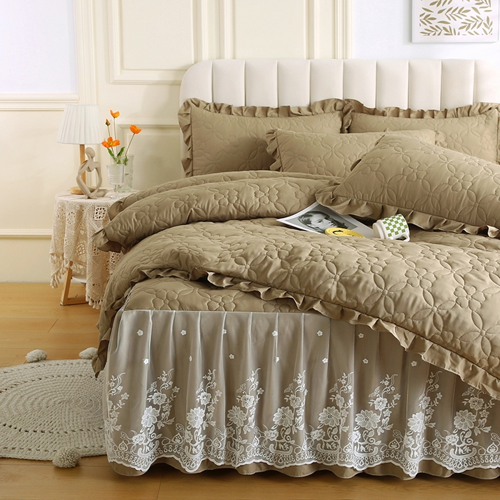 怡源梦 2026新款清新雅致四件套 新黄绿