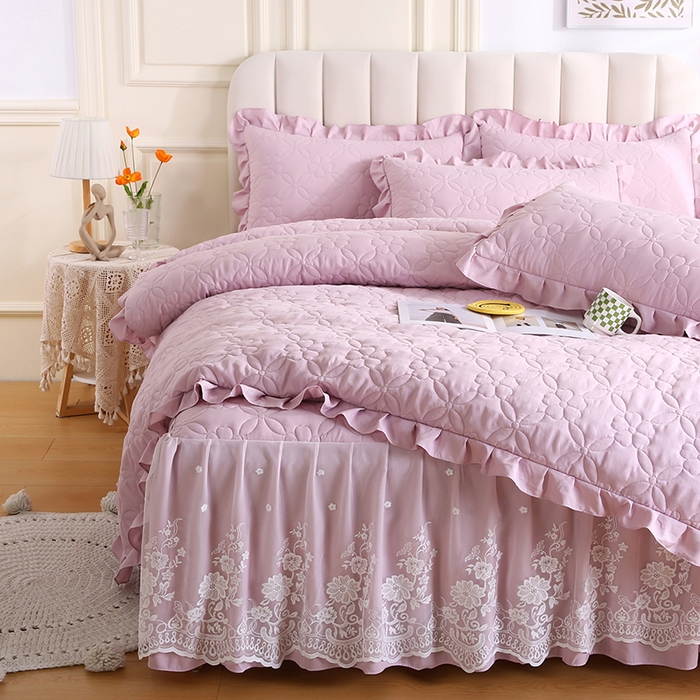 怡源梦 2026新款清新雅致四件套 淡雅紫