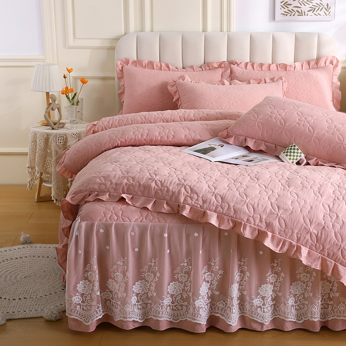 怡源梦 2026新款清新雅致四件套 粉玉