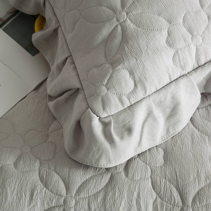 91家纺网 家纺一手货源 找家纺 怡源梦 2026新款清新雅致四件套 星光灰