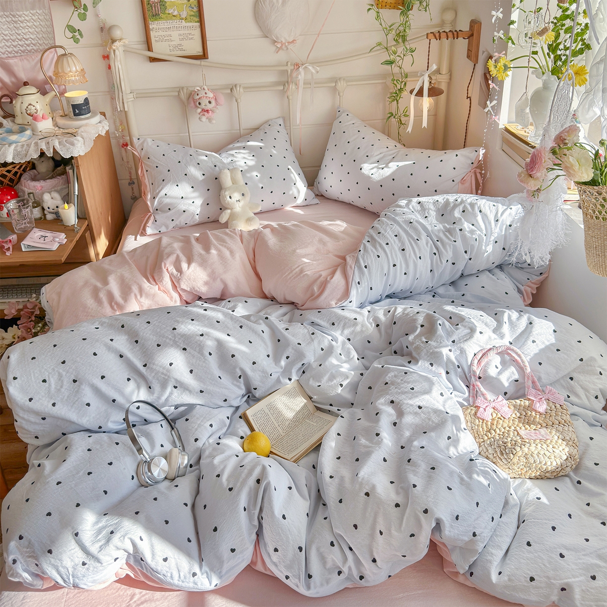 91家纺网 家纺一手货源 找家纺 （总）优选 2026新款小清新直播热卖款云感双层纱木棉四件套系列（小红书热款推荐）