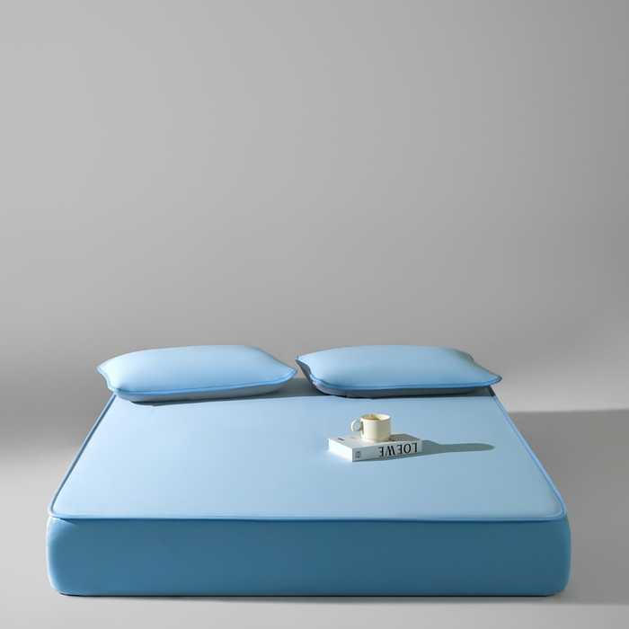 91家纺网 家纺一手货源 找家纺 （总）禧澜庭 2026春夏新款锦纶凉感冰丝云母凉席可水洗折叠床笠空调席