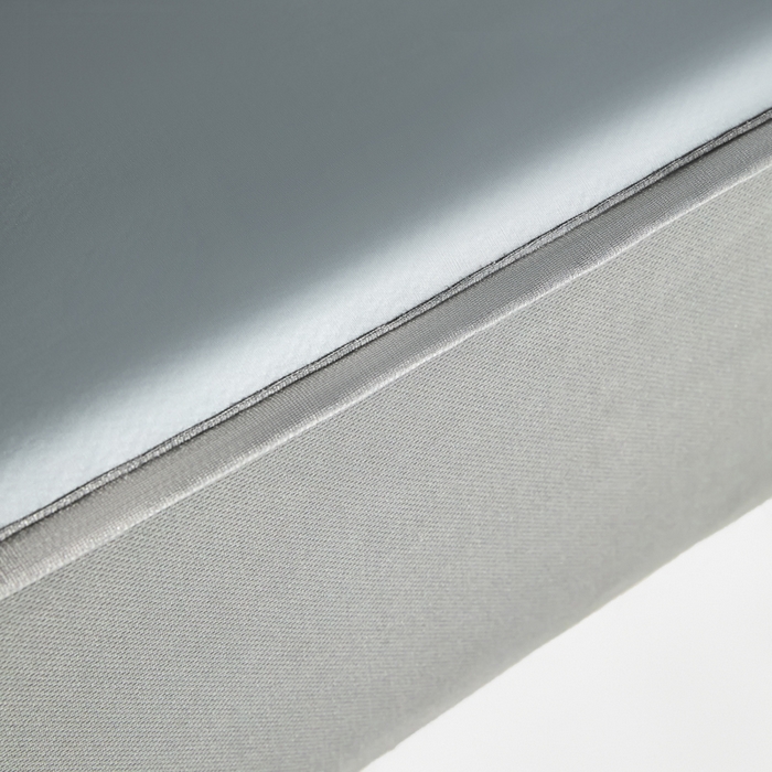 91家纺网 家纺一手货源 找家纺 禧澜庭 2026春夏新款锦纶凉感冰丝云母凉席可水洗折叠床笠空调席 经典灰