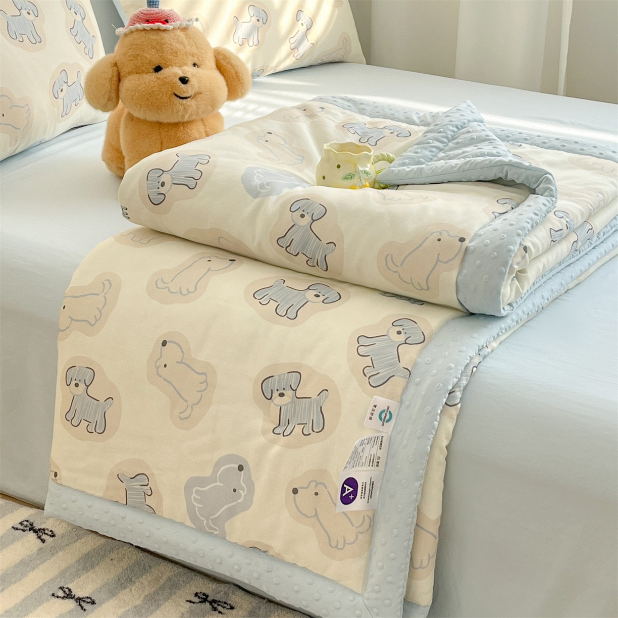 91家纺网 家纺一手货源 找家纺 （总）盛秋家纺 2026新款A类水洗棉豆豆夏被系列