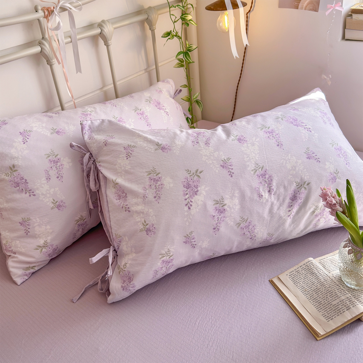 91家纺网 家纺一手货源 找家纺 （总）优选 2026新款小清新直播热卖款云感双层纱木棉床盖四件套系列