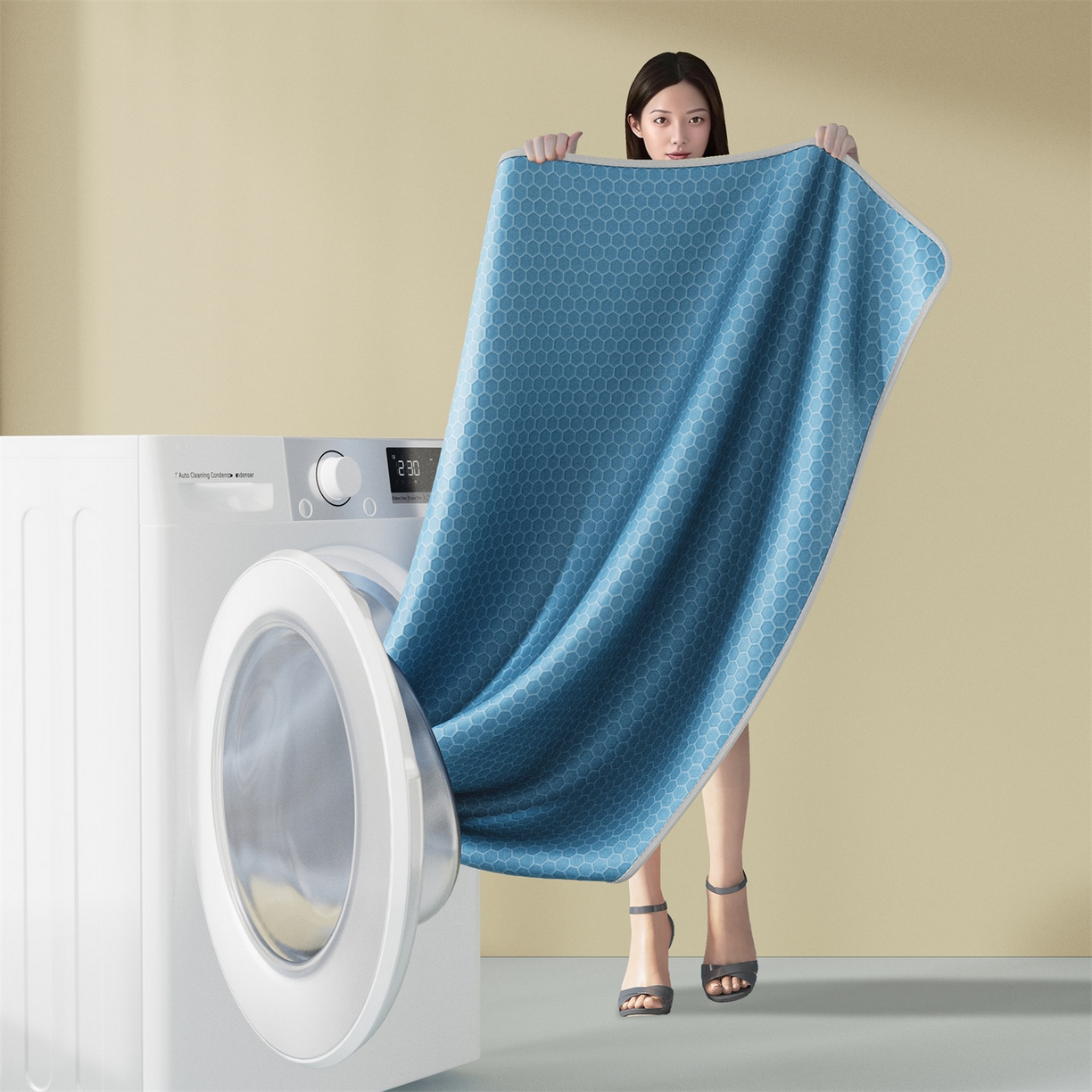 91家纺网 家纺一手货源 找家纺 （总）好福居 2026新款蜂窝科技凉感席-床笠款