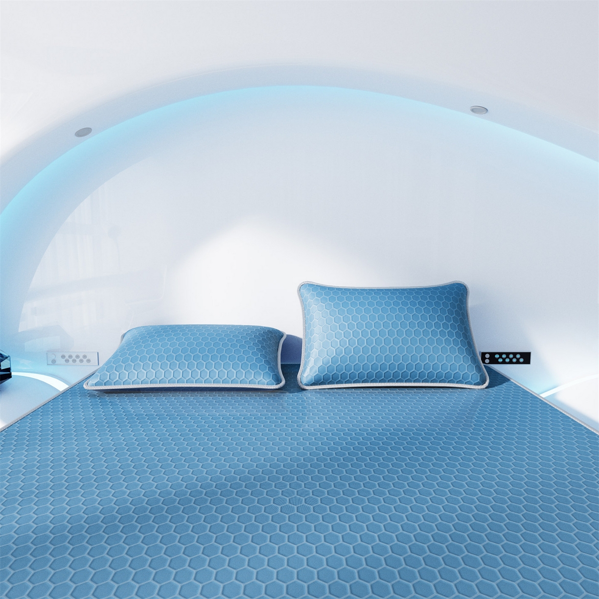 91家纺网 家纺一手货源 找家纺 （总）好福居 2026新款蜂窝科技凉感席-床笠款