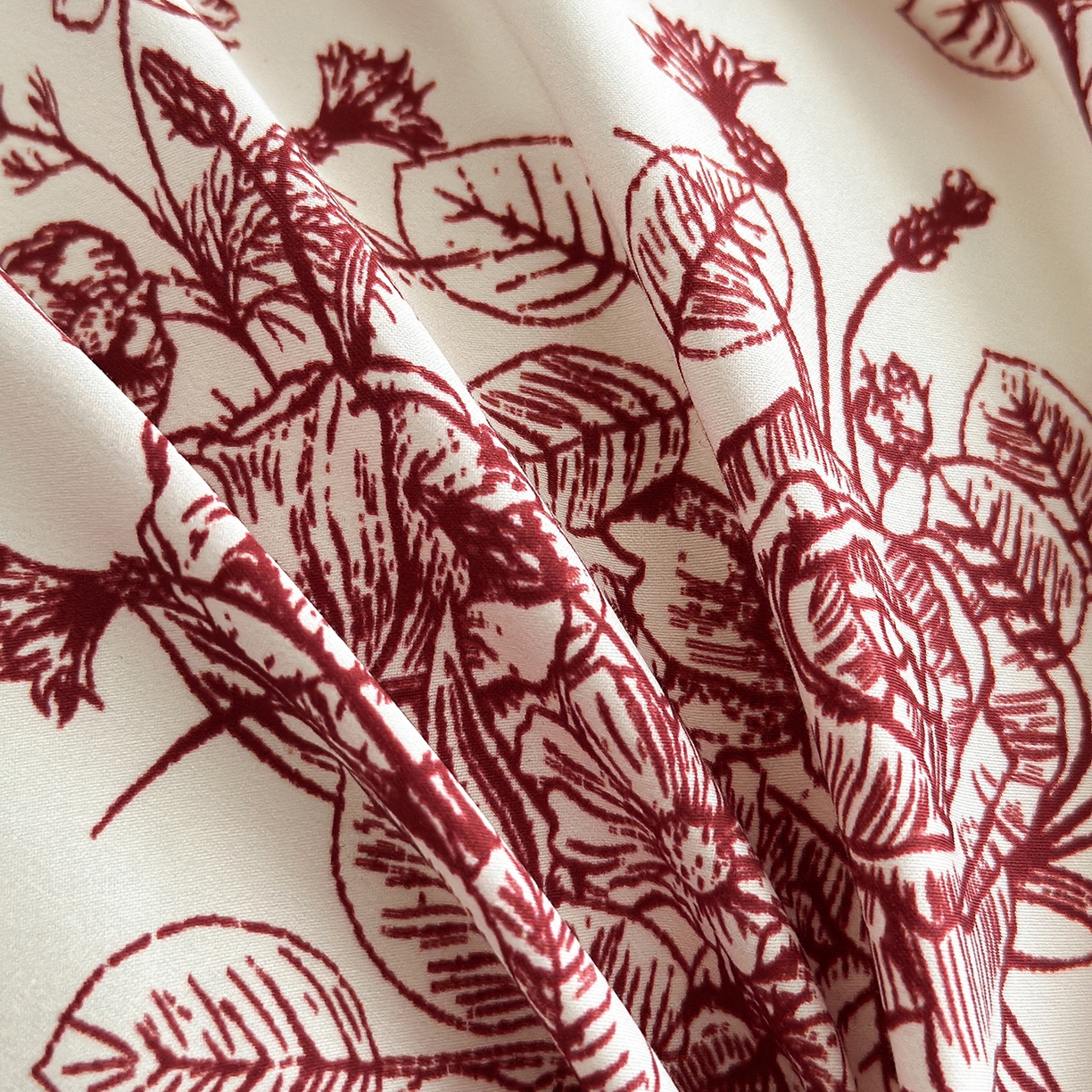 91家纺网 家纺一手货源 找家纺 （总）置顶家纺 2026新款数码印花褶皱拼接亲肤系列四件套-素澜