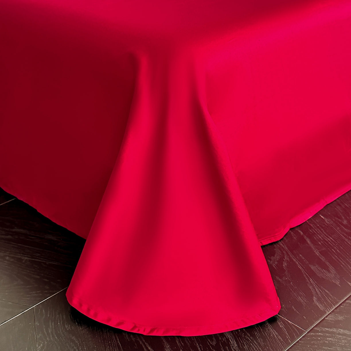 91家纺网 家纺一手货源 找家纺 （总）置顶家纺 2026新款数码印花褶皱拼接亲肤系列四件套-素澜