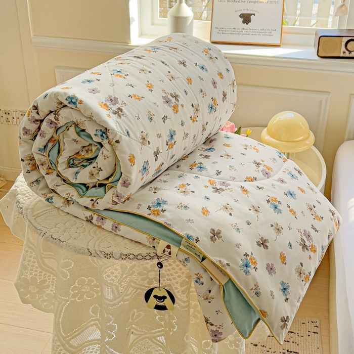 91家纺网 家纺一手货源 找家纺 （总）铺尚美家纺 2026新款A类水洗双层纱大豆夏被子被芯