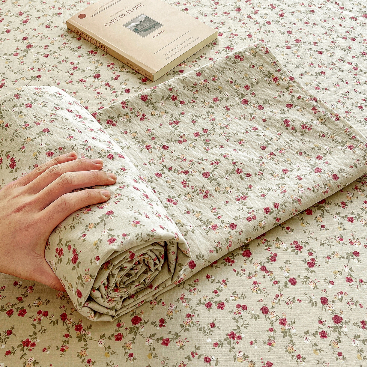 91家纺网 家纺一手货源 找家纺 （总）纽缦家纺 2026春夏新款云感提花双层纱单床单 床单单件