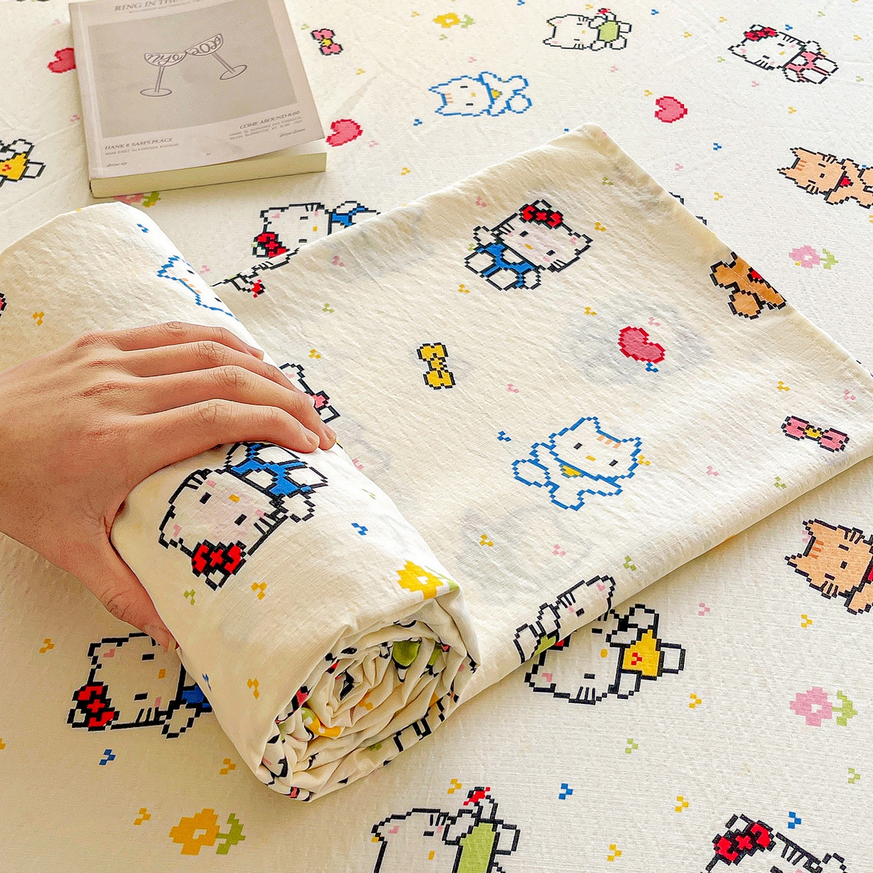 91家纺网 家纺一手货源 找家纺 （总）纽缦家纺 2026春夏新款云感提花双层纱单床单 床单单件