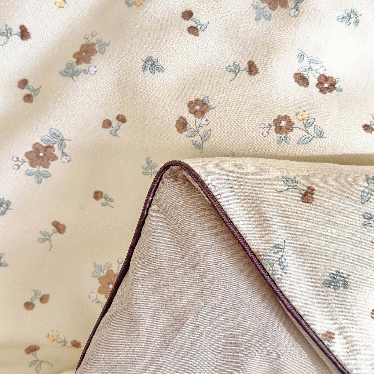 91家纺网 家纺一手货源 找家纺 铺尚美家纺 2026新款A类水洗双层纱大豆夏被子被芯 花落雨