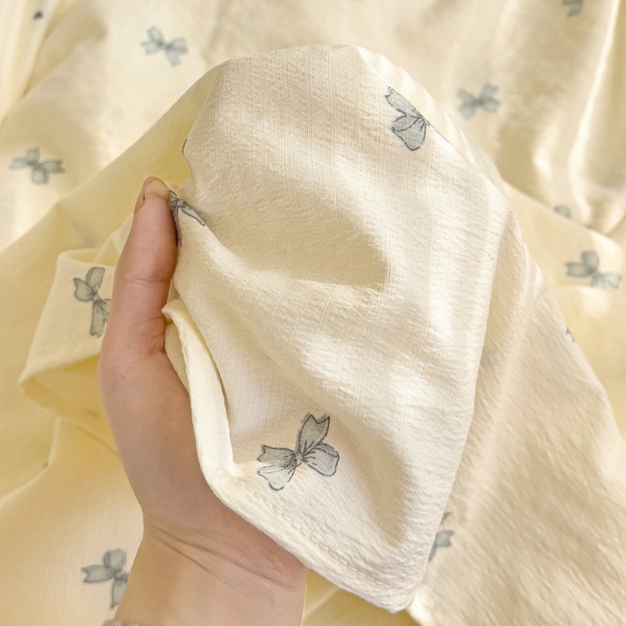 91家纺网 家纺一手货源 找家纺 纽缦家纺 2026春夏新款云感提花双层纱单床单 床单单件 相思蓝