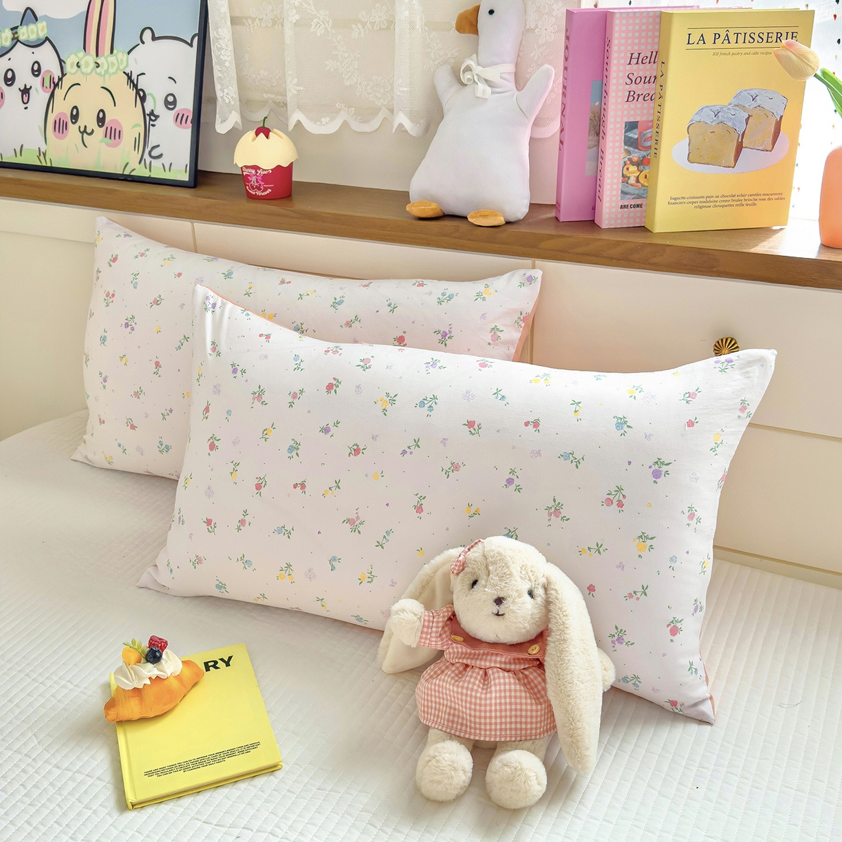 91家纺网 家纺一手货源 找家纺 铺尚美家纺 2026新款A类水洗双层纱大豆夏被子被芯 花韵