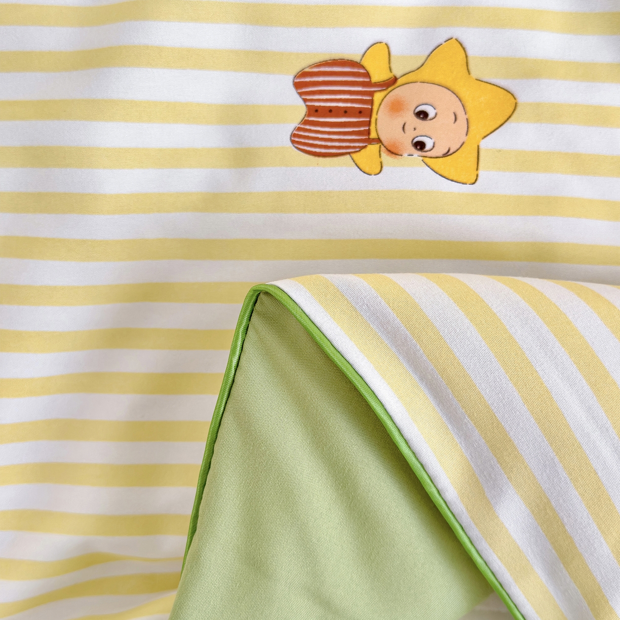 91家纺网 家纺一手货源 找家纺 铺尚美家纺 2026新款A类水洗双层纱大豆夏被子被芯 可爱宝贝