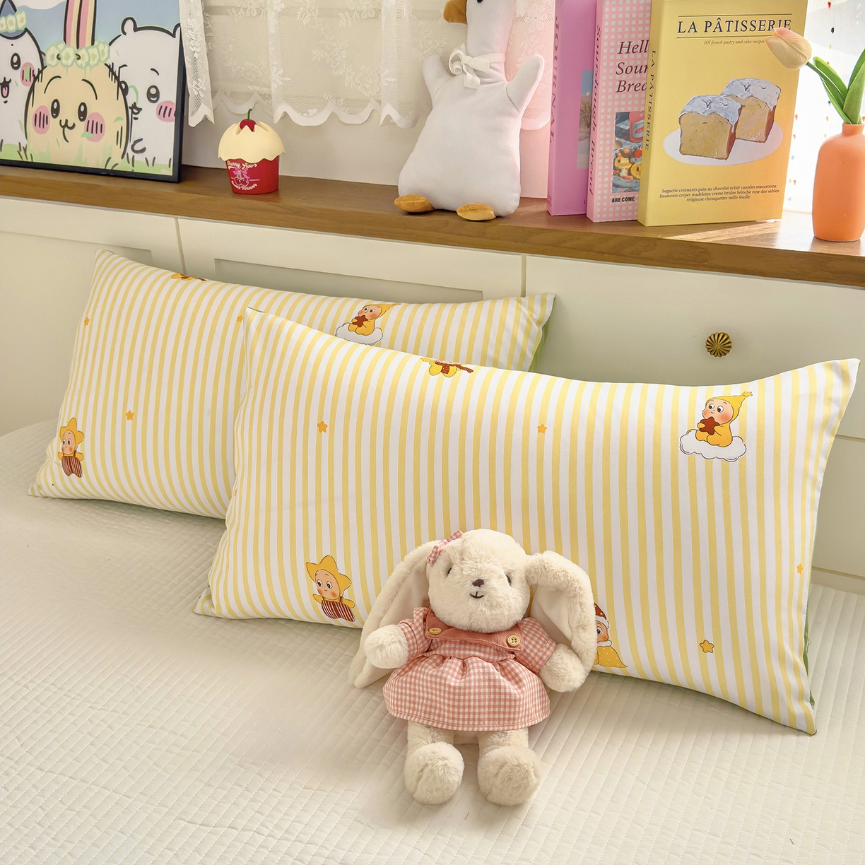 91家纺网 家纺一手货源 找家纺 铺尚美家纺 2026新款A类水洗双层纱大豆夏被子被芯 可爱宝贝