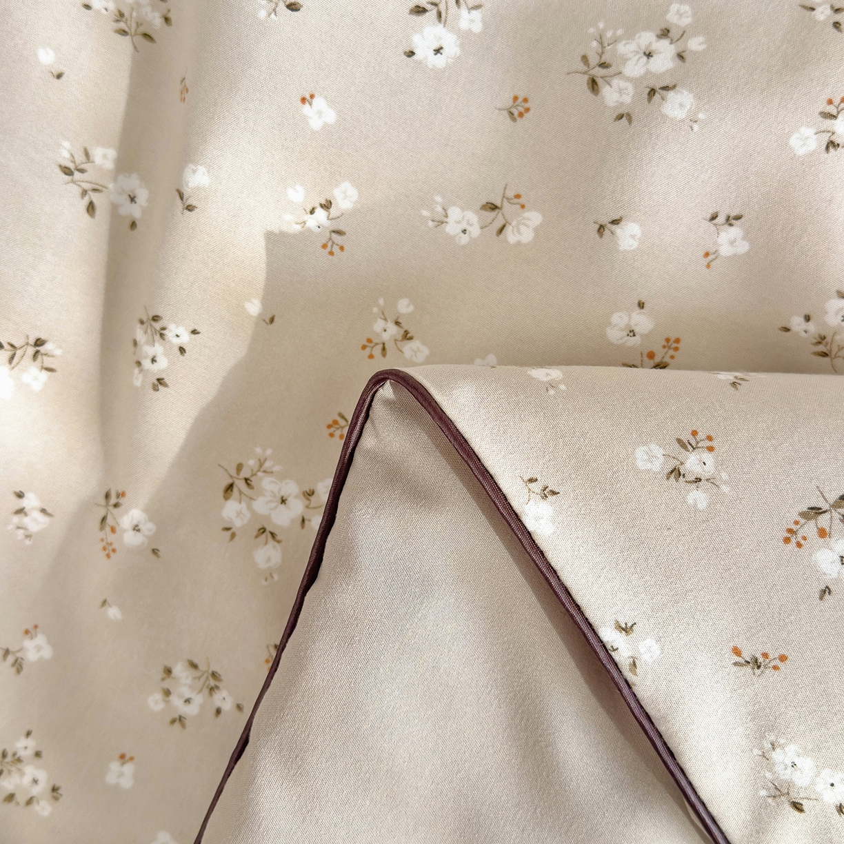 91家纺网 家纺一手货源 找家纺 铺尚美家纺 2026新款A类水洗双层纱大豆夏被子被芯 绒花语