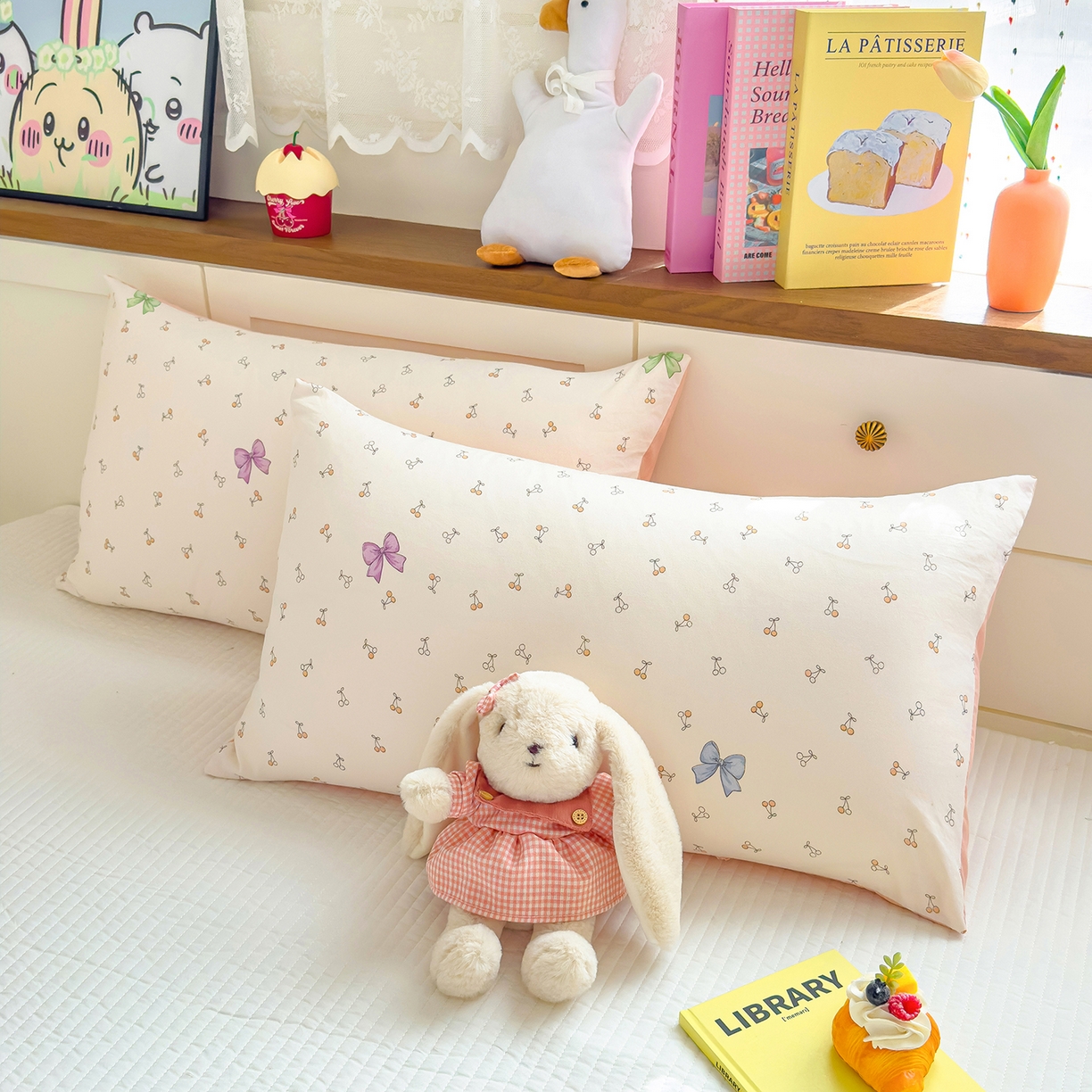 91家纺网 家纺一手货源 找家纺 铺尚美家纺 2026新款A类水洗双层纱大豆夏被子被芯 甜樱戏蝶