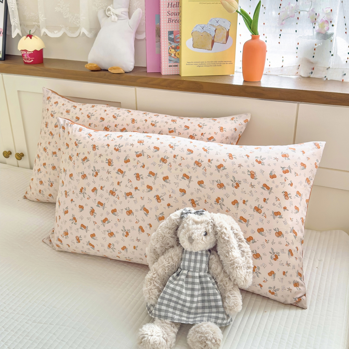 91家纺网 家纺一手货源 找家纺 铺尚美家纺 2026新款A类水洗双层纱大豆夏被子被芯 小橙集