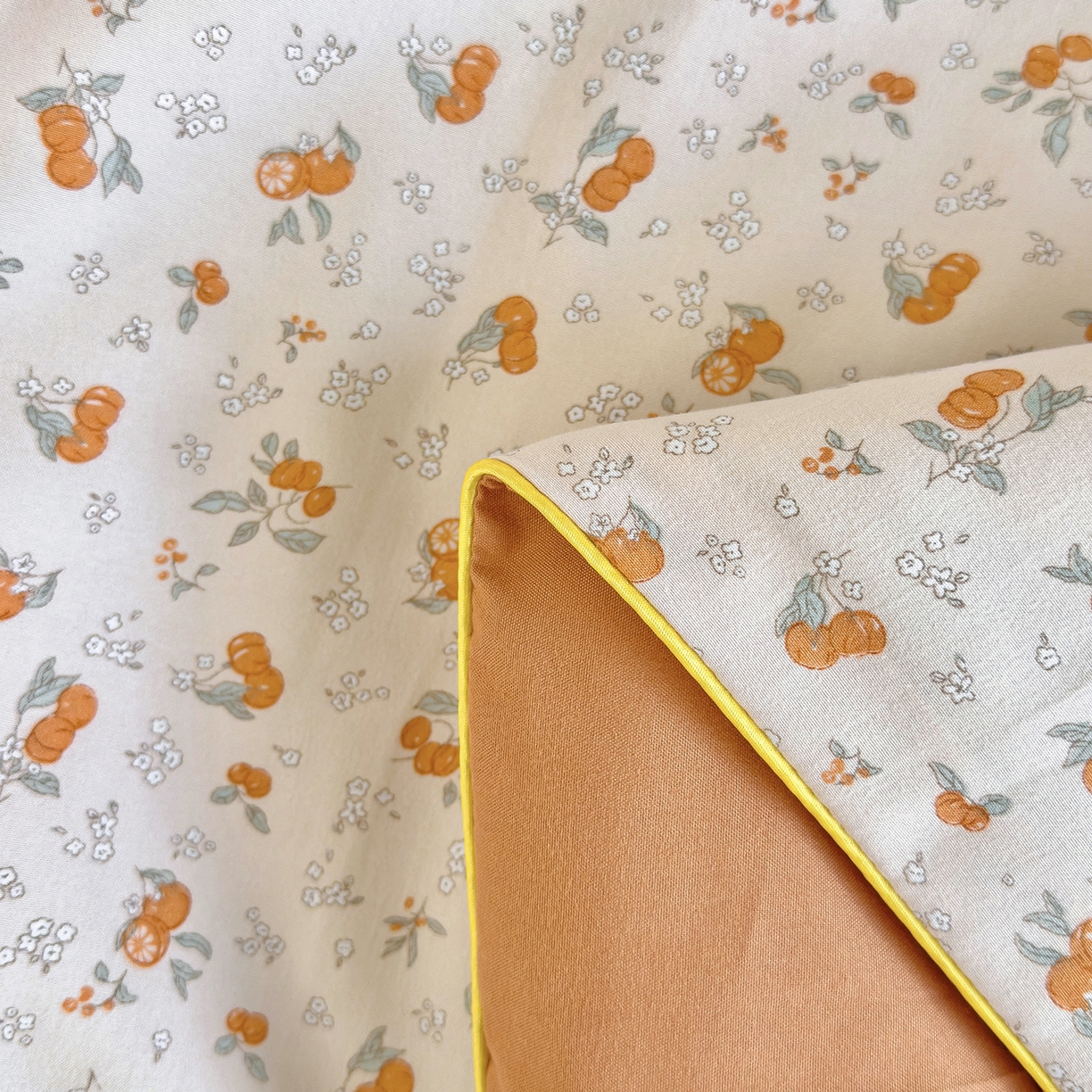 91家纺网 家纺一手货源 找家纺 铺尚美家纺 2026新款A类水洗双层纱大豆夏被子被芯 小橙集