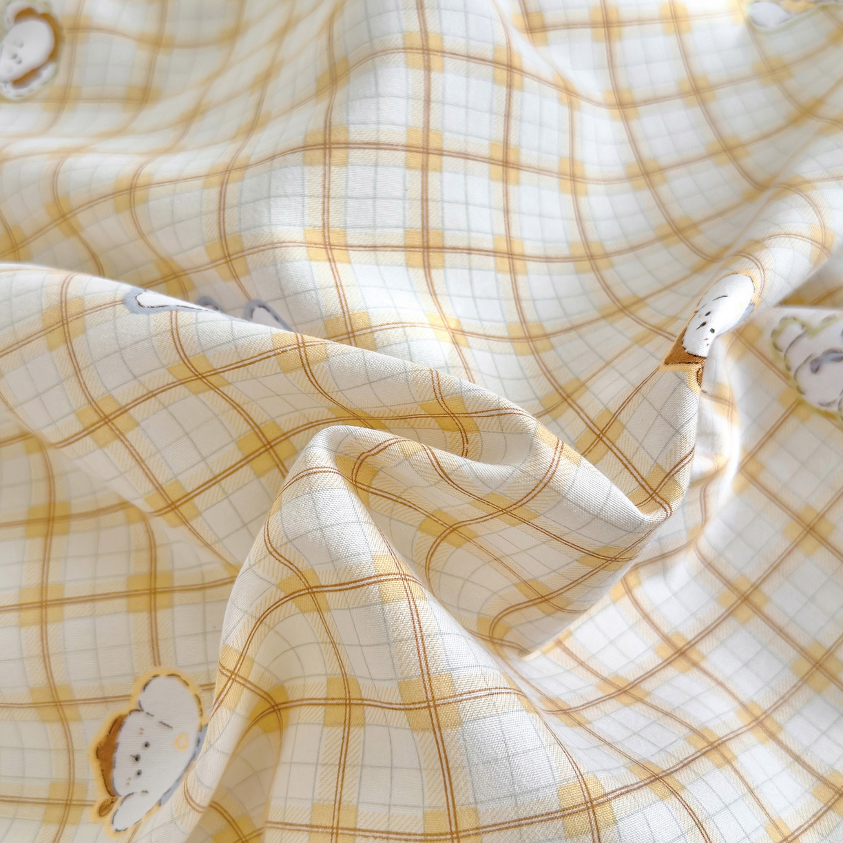 91家纺网 家纺一手货源 找家纺 铺尚美家纺 2026新款A类水洗双层纱大豆夏被子被芯 小狗乐园