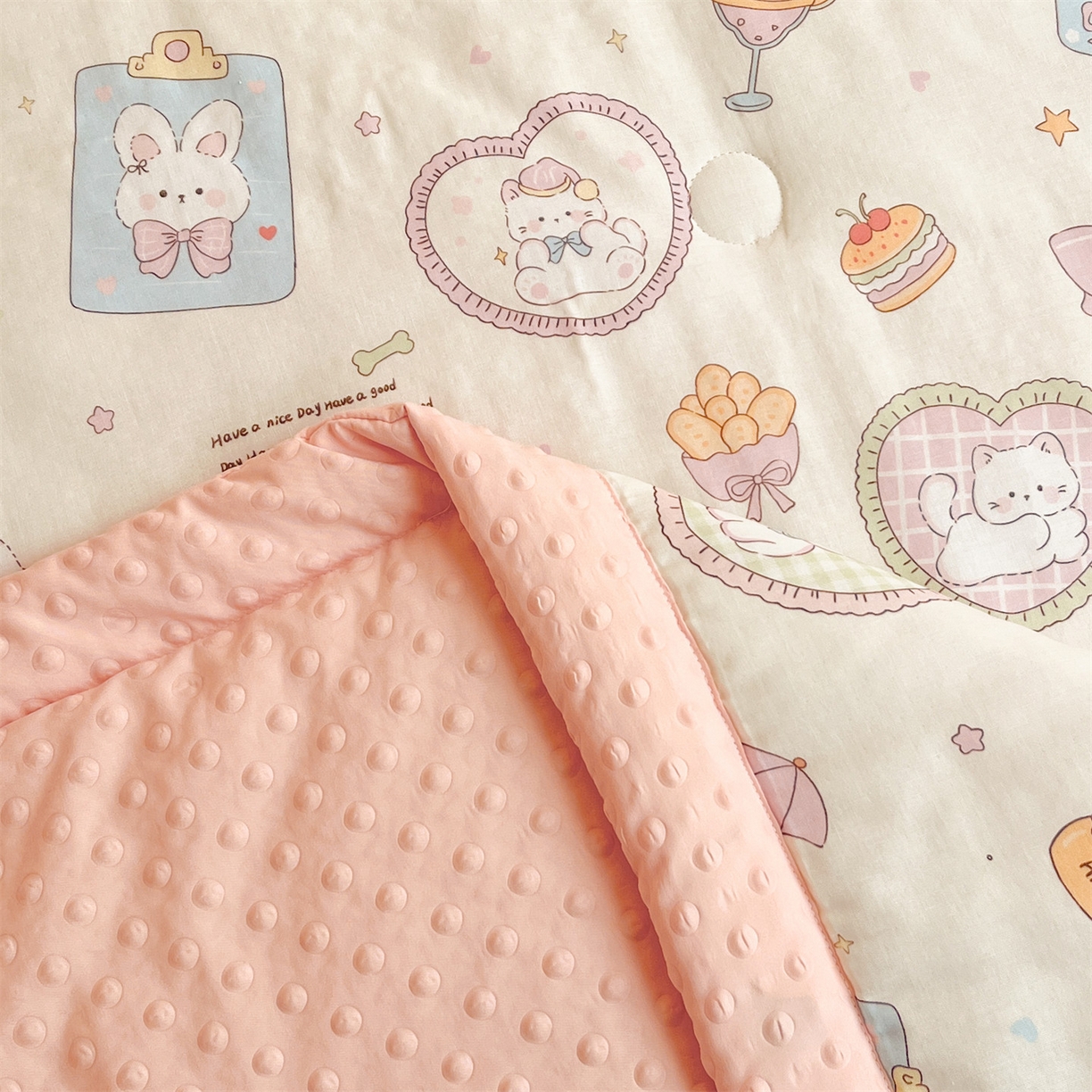 91家纺网 家纺一手货源 找家纺 （总）盛秋家纺 2026新款A类水洗棉豆豆夏被系列二