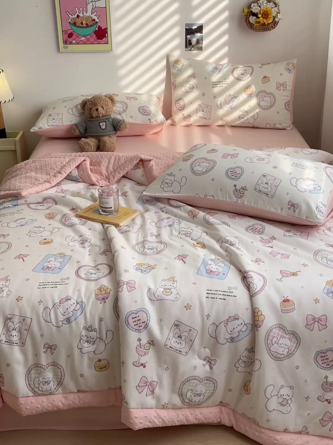 91家纺网 家纺一手货源 找家纺 （总）盛秋家纺 2026新款A类水洗棉豆豆夏被系列二